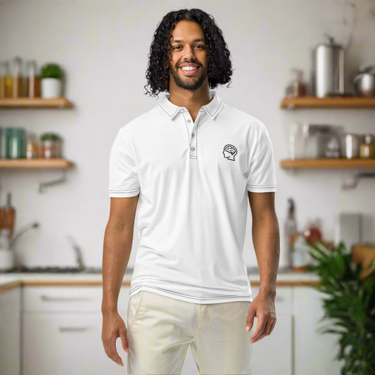 Slim fit  brained polo